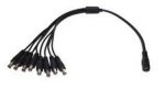 (image for) 1 Female to 8 Male Power Splitter Adapter CCTV Camera
