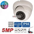 (image for) 5MP 2.8-12mm Motorized Lens IR-Dome CVI/TVI/AHD Camera