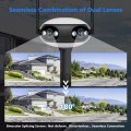 (image for) Wifi/PoE Panoramic 8MP 180° Dual Lens Full Color IR IP Camera Bullet iCSee/XMEYE