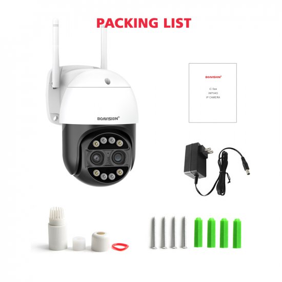 (image for) 8MP 4K Wifi Security Camera Dual Lens 1-8X Zoom Outdoor PTZ IP Night Vision Camera