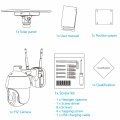 (image for) Cellular 4G LTE Wireless Outdoor PTZ Security Camera with Solar Battery Power