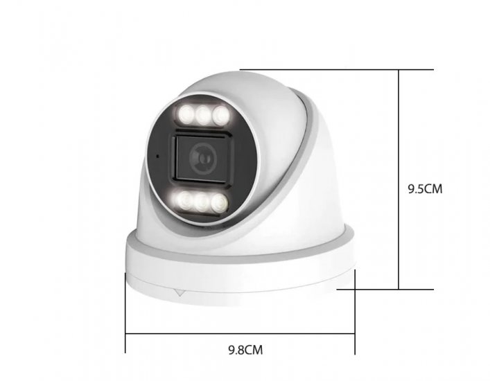 (image for) 8MP/5MP/1080P Warm Light Audio in TVI/CVI/AHD/CVBS Dome camera 2.8mm lens