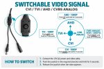 (image for) 1080P HD 2.8mm 4-in-1 switch AHD/CVI/TVI/CVBS MINI Bullet Camera CCTV analog Camera