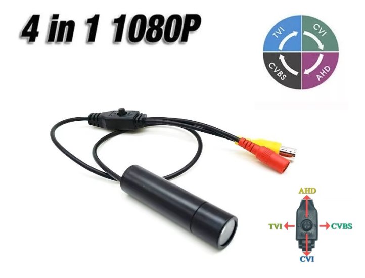 (image for) 1080P HD 2.8mm 4-in-1 switch AHD/CVI/TVI/CVBS MINI Bullet Camera CCTV analog Camera