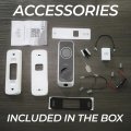 (image for) HD 3MP + 2MP Dual Lens Weatherproof Video Doorbell Wi-Fi Security Camera w/ 2-Way Audio, Human Body & Package Detection (ED-525B-WB)