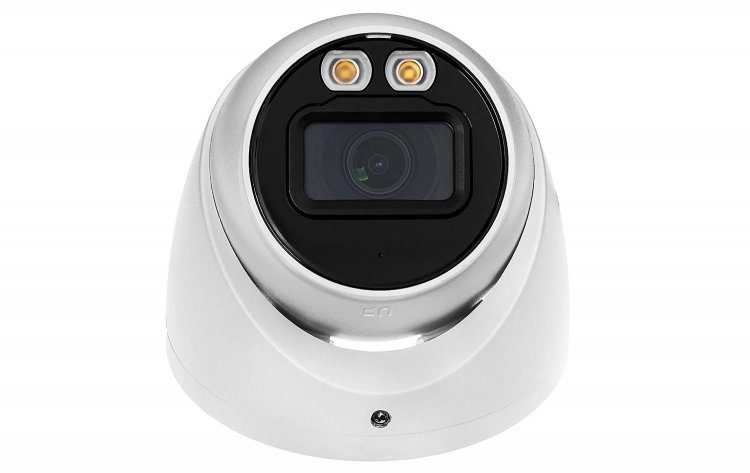 (image for) 5MP Smart Dual Illuminators Eyeball Camera 2.8mm Lens, IR (131ft) Warm LED (131ft) Night Color Built in mic DWDR Starlight 12V DC