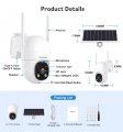 (image for) 2K AOV Solar Camera Outdoor Wireless WiFi, 2.4GHz&5Ghz WiFi Security Camera,Color Night Vision, Smart 24/7 Recording, Auto-Tracking, IP66