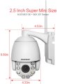 (image for) 5MP PTZ WiFi Camera, HD Outdoor Wireless IP Camera, Pan Tilt 5X Optical Zoom, Two Way Audio, 196ft Full Color Night Vision, Dome Security Cameras CamHipro Protocol