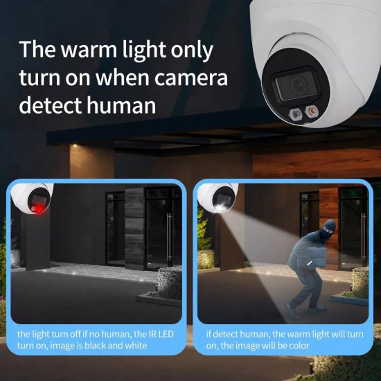 (image for) 8MP Smart Dual Light Fixed-focal Eyeball WizSense Network Camera