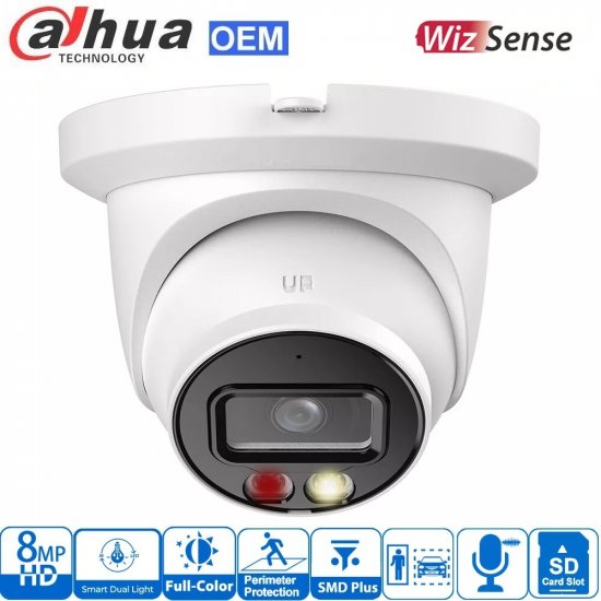 (image for) 8MP Smart Dual Light Fixed-focal Eyeball WizSense Network Camera