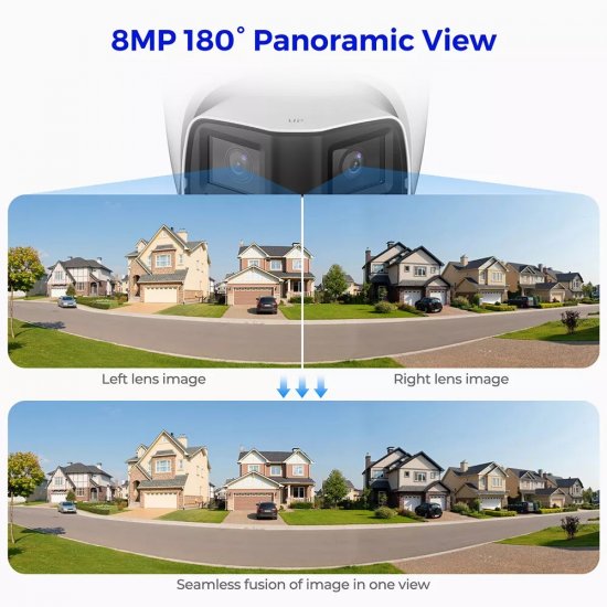 (image for) DAHUA 180° 8MP Panoramic TiOC IPC-PDW3849-A180-AS-PV WiSense SMD4.0 IP Camera