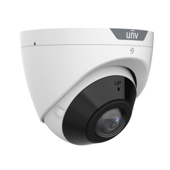 (image for) UNV 8MP 4K UltraHD Wide Angle 180° Field of View NDAA Compliant Weatherproof IR Fixed Turret IP Security Camera with Deep Learning AI (IPC3608SB-ADF16KM-I0)