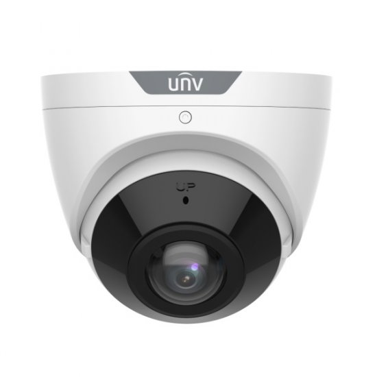(image for) UNV 8MP 4K UltraHD Wide Angle 180° Field of View NDAA Compliant Weatherproof IR Fixed Turret IP Security Camera with Deep Learning AI (IPC3608SB-ADF16KM-I0)