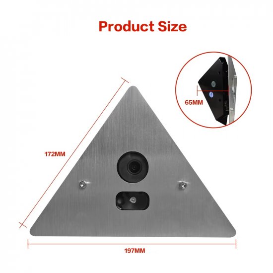 (image for) 4K 8MP HD IR Corner Mount Elevator Onvif IP Camera With Built-in Audio POE/12VDC