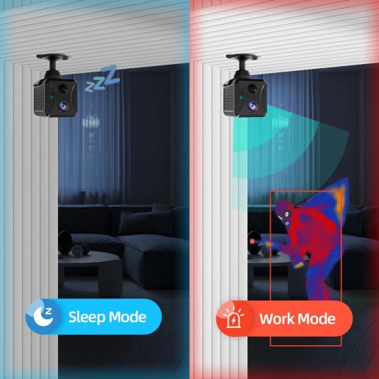 (image for) 4G LTE Cellular Security Camera, PIR Motion Sensor, 25-Days Standby Battery Life, Portable Cellular Trail Mini Camera