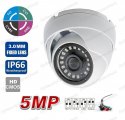 (image for) 5MP (TVI/AHD)/ 4MP CVI HD IR Security Dome Camera 3.0mm Lens