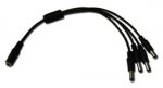 (image for) 1 Female to 4 Male Power Splitter Adapter CCTV Camera
