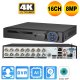 (image for) 16CH 5IN1 4K/8MP DVR H.265+ Digital Video Recorder for CCTV BNC Security Camera
