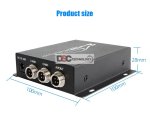 (image for) 2CH Mini Mobile AHD DVR HD 5MP 2 Channel Dual SD Card Slot Support 128GB/CVBS Remote Vehicle DVR for Truck Taxi Car