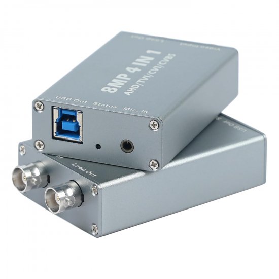 (image for) 4K 4-in-1 BNC To USB Capture Card AHD TVI CVI CVBS To USB Capture for Video Recorder