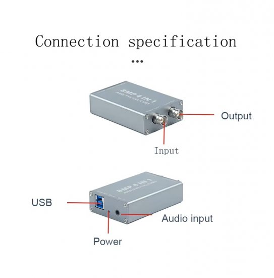 (image for) 4K 4-in-1 BNC To USB Capture Card AHD TVI CVI CVBS To USB Capture for Video Recorder