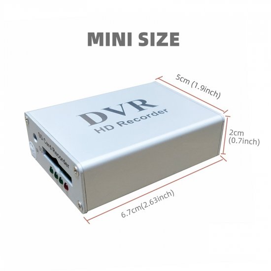 (image for) MINI DVR Digital Video Recorder SD Card Real-time Recording for FPV Cam Camcorder DVD TV Box 1CH CCTV Camera DVR Recorder for CVBS NTSC PAL Camera