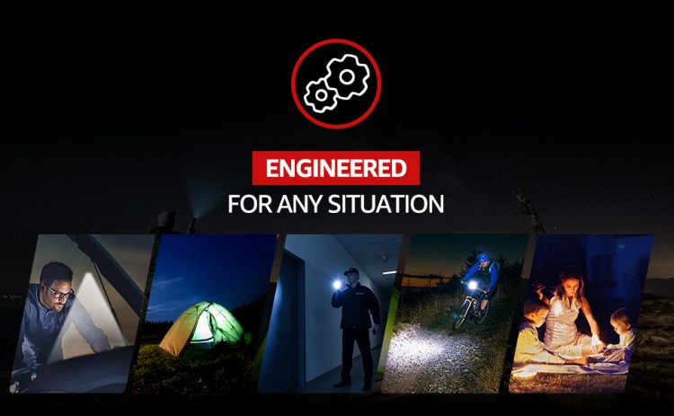 (image for) Flashlight, Magnetic LED Flashlight,Small Powerful EDC Flashlight A5 with COB Side Light,700 lumens,6 Modes,2 Types Batteries,Waterproof for Camping, Emergency