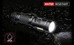 (image for) Flashlight, Magnetic LED Flashlight,Small Powerful EDC Flashlight A5 with COB Side Light,700 lumens,6 Modes,2 Types Batteries,Waterproof for Camping, Emergency