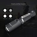 (image for) NICRON Flashlight, N7 600 Lumens Tactical Flashlight, 90 Degree Ip65 Waterproof Led Mini Flashlight 4 Modes- Best High Lumens are for Camping, Outdoor, Hiking