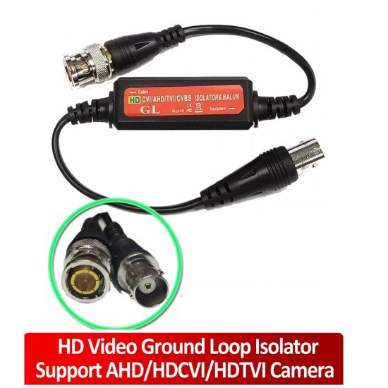 (image for) HD-CVI/TVI/AHD Coaxial Video Ground Loop Isolator