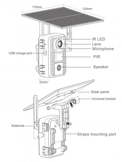 (image for) 4G LTE Cellular Trail Cameras, Solar Game Camera with Live-Streaming and Night Vision