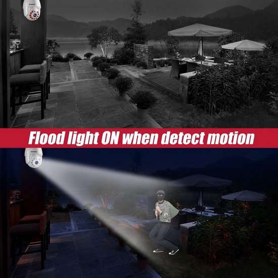(image for) Motion tracking WiFi PTZ Speed Dome CCTV Camera 1080P Full HD Security IP IR Cam