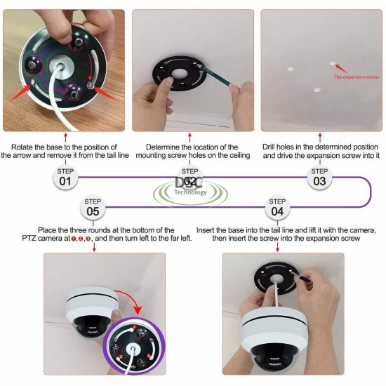 (image for) Super Mini PoE PTZ Dome 4x Optical Zoom 5MegaPixels Onvif