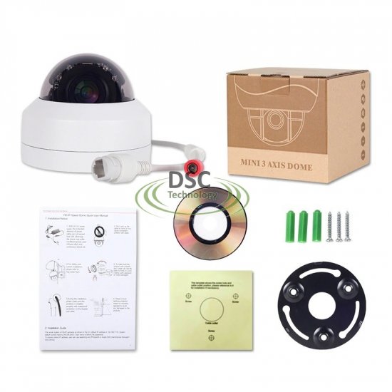 (image for) Super Mini PoE PTZ Dome 4x Optical Zoom 5MegaPixels Onvif