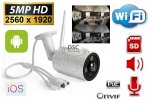 (image for) 5.0MP Onvif WiFi Panoramic Audio IP Bullet Camera in/outdoor 12V