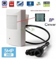 (image for) 5MP Indoor Audio Security PIR Style IP IR Camera 12VDC/PoE
