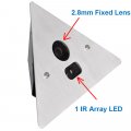 (image for) 4MP HD IR Corner Mount Elevator Onvif IP Camera With Built-in Audio POE/12VDC