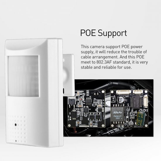 (image for) 1080P 2MP Indoor Audio Security PIR Style IP IR Camera 12VDC/PoE