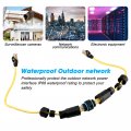 (image for) CAT6 CAT5e Inline Shielded Female RJ45 Outdoor Waterproof Cable Coupler