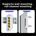 (image for) 4 Port Gigabit POE Repeater 100/1000M 1 to 3 PoE Extender with IEEE802.3af/at Plug&Play
