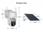 (image for) 4G LTE Cellular Solar Security Camera Wireless Outdoor, Alert PTZ Cameras with 5MP HD Night Vision, PIR Motion Sensor, 2 Way Audio, UBOX APP