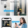 (image for) 4G LTE Cellular Solar Security Camera Wireless Outdoor, Alert PTZ Cameras with 5MP HD Night Vision, PIR Motion Sensor, 2 Way Audio, UBOX APP