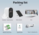 (image for) Battery/Solar Powered 1080P Rechargeable Wireless Security Camera In/Outdoor