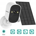 (image for) Battery/Solar Powered 1080P Rechargeable Wireless Security Camera In/Outdoor