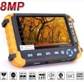 (image for) 5 Inch 4 in 1 CCTV Monitor Tester, Coaxial Analog Video CCTV Tester AHD/TVI/CVI/CVBS Coaxial Analog Video CCTV Tester, UTP/PTZ Cable Test UP to 8MP Analog Security Camera