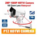 (image for) 2MP 10X Optical Zoom Auto Iris Bullet PTZ HDTVI Camera