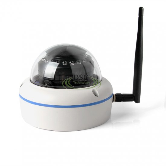 (image for) Onvif Wifi Wireless IP Dome Camera SD card Slot in/outdoor 12VDC