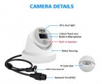 (image for) 5MP PoE IP Dome Camera 24/7 Full Color Night Vision 2.8mm lens