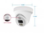 (image for) 5MP PoE IP Dome Camera 24/7 Full Color Night Vision 2.8mm lens