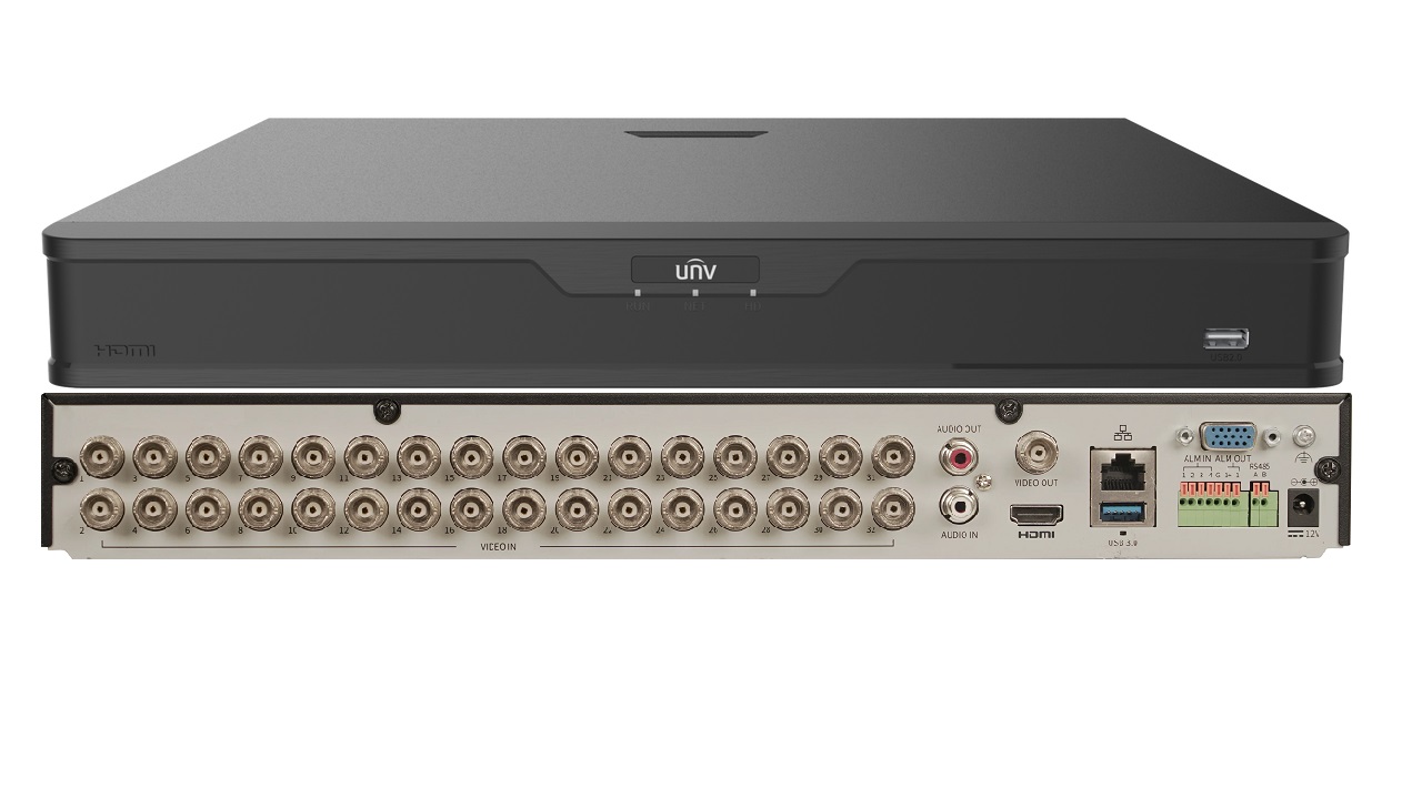 (image for) UNV 4K UltraHD 32-Channel Hybrid XVR Supporting 32 TVI/AHD/CVI/CVBS Inputs & 4 Additional IP Inputs (XVR302-32Q3)